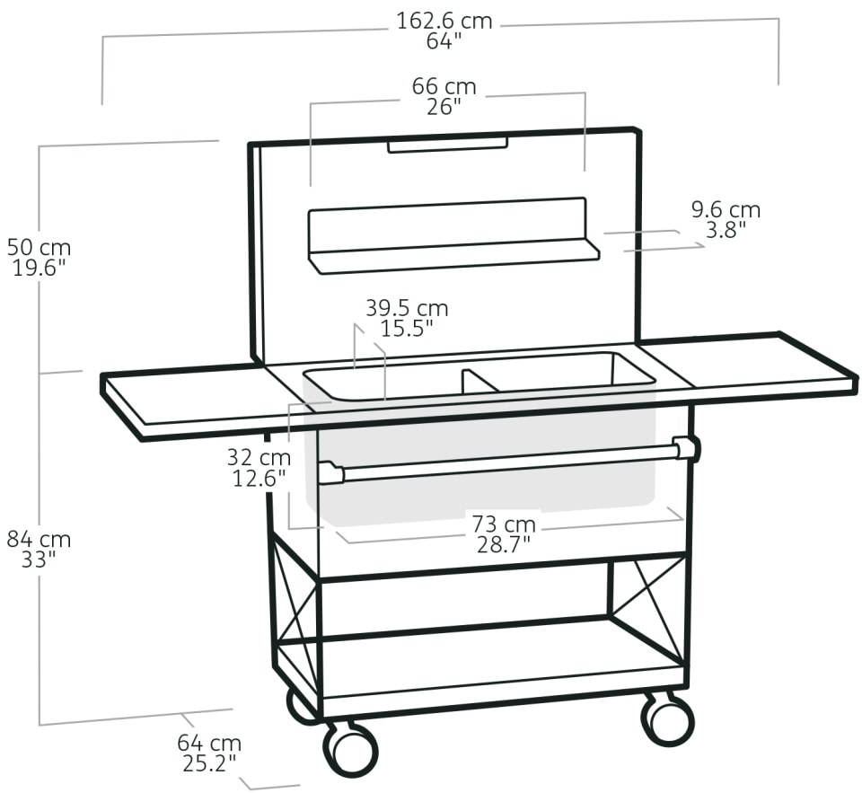 Keter Patio Cooler & Beverage Cart Homesmartcamera