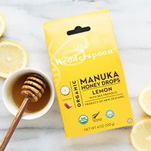 Organic Manuka Honey Drops - Lemon