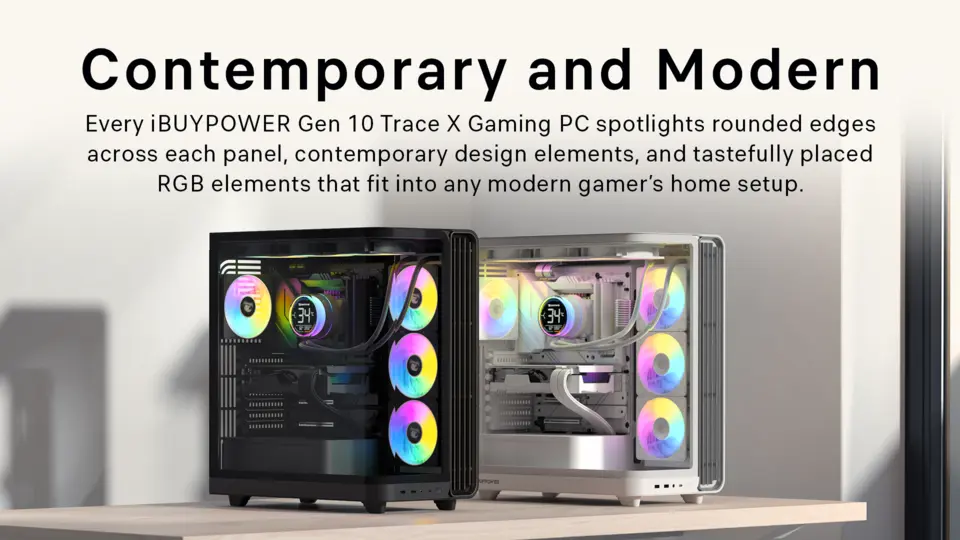 iBUYPOWER Trace Gaming Desktop PC AMD Ryzen 7 9800X3D 2025 AMD