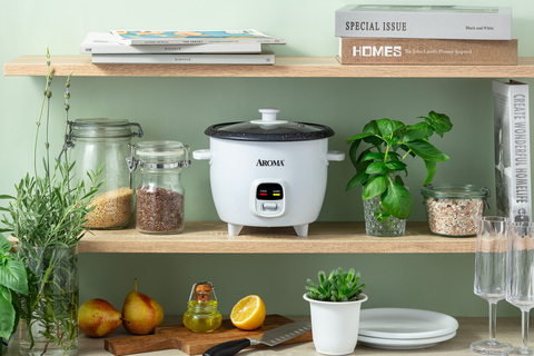 Aroma® 6 Cup Non-Stick Rice & Grain Cooker, White - Walmart.com