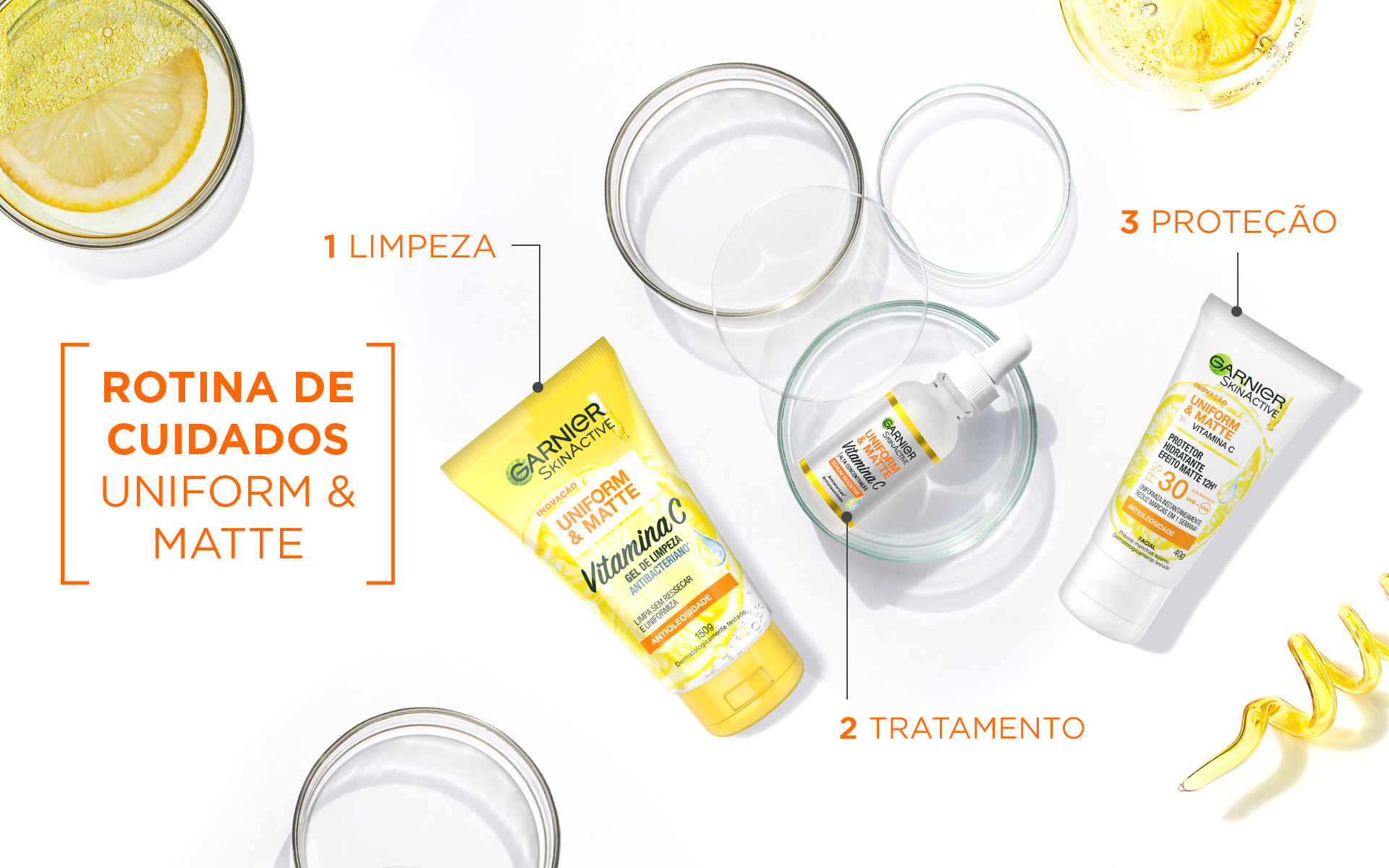 Kit Garnier + Maybelline – Gel de Limpeza Facial Vitamina C + Batom Líquido  SuperStay Matte Ink - Época Cosméticos