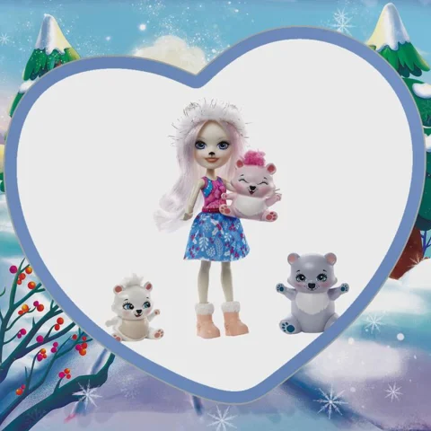 Enchantimals Familia Pristina Oso Polar Y Familia JOGUIBA