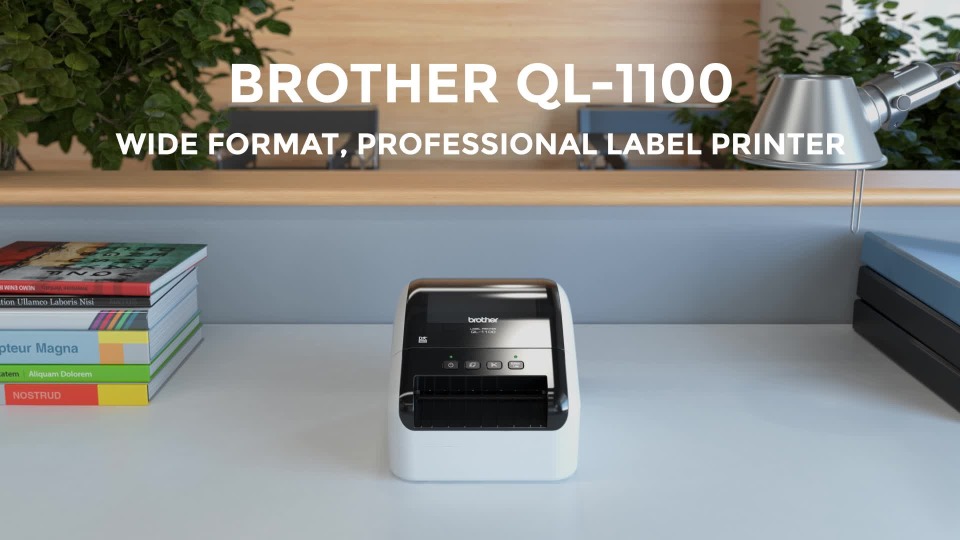smuk akademisk mandat Brother QL-1100 High Speed, Wide Format, Professional Label Printer -  Walmart.com