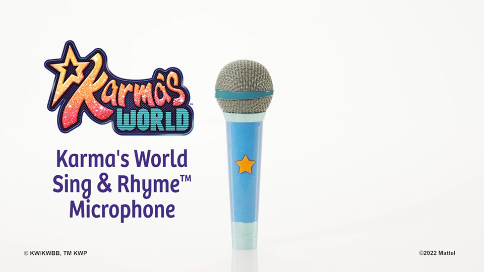 ?Karma’s World Sing & Rhyme Microphone (7.7ーin) with Lights & Sounds, Toys Karma\u0027s World Sing \u0026 Rhyme Microphone (7.7-in) with Lights
