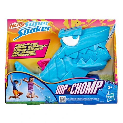 Nerf Super Soaker Hop & Chomp Water Toy, Sprays Water Streams