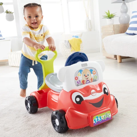 Fisher Price Laugh Learn 3 in 1 Smart Car Infant Walker Toddler Ride On Toy Walmart