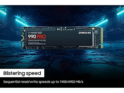 Amazon.com: SAMSUNG 990 Pro 1TB Gen4 NVMe SSD 7450MB/s