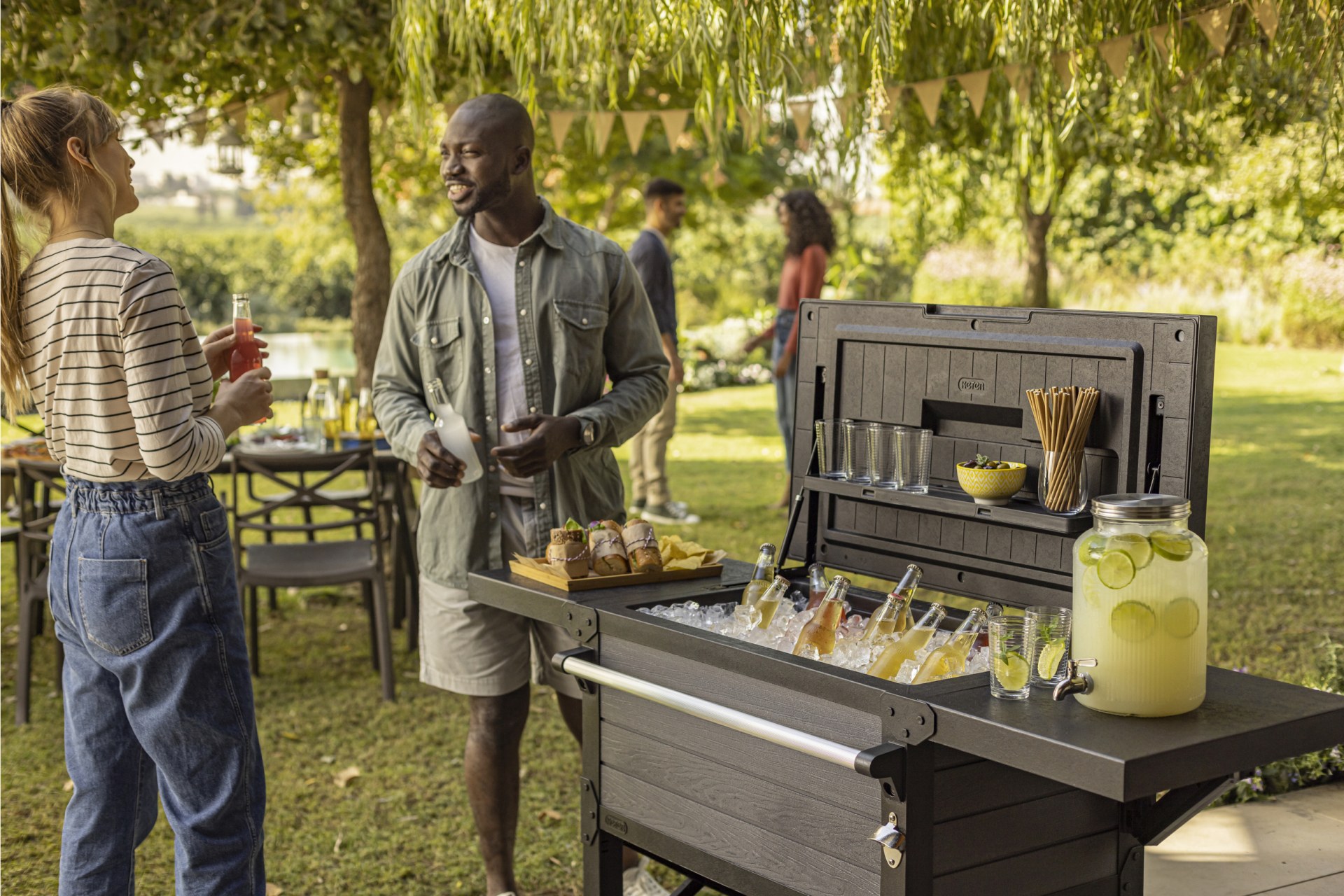 Keter Patio Cooler & Beverage Cart Homesmartcamera