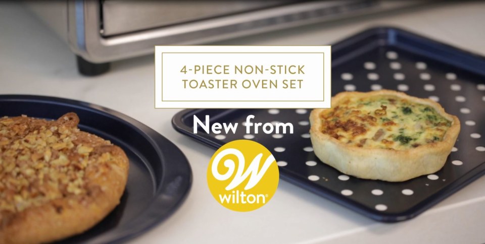 kitCom Nonstick Bakeware Baking Set, Toaster Oven Pan Set includes Non —  CHIMIYA