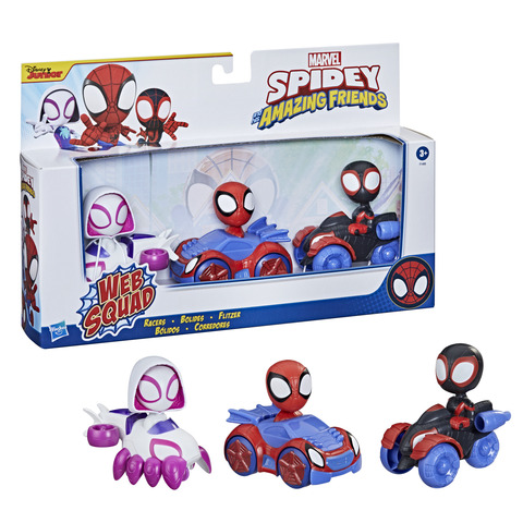 Spidey and His Amazing Friends, Web Squad Action Figure Set, Marvel,  Toddler Preschool Kids Toy Spiderman Easter Basket Stuffers, Ages 3 4 5 6 7  and