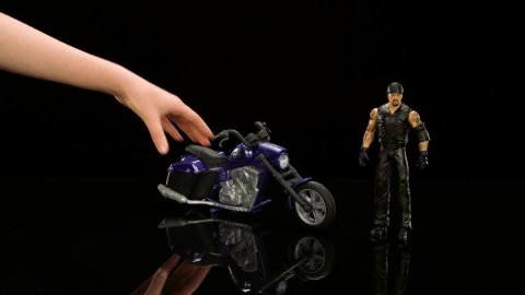WWE WREKKIN' SLAMCYCLE Vehicle and UNDERTAKER Figure | Mattel
