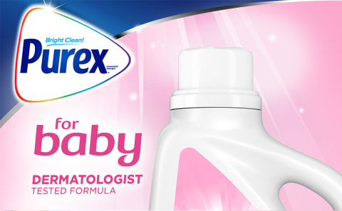 Détergent à lessive hypoallergénique Purex Baby Soft, non parfumé, 49  brassées, 2,26 L