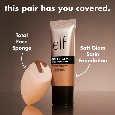 Soft Glam Satin Foundation and Total Face Sponge image