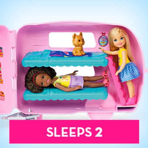 Barbie - Barbie - Coffret Barbie Camping-Car de Chelsea - Poupée