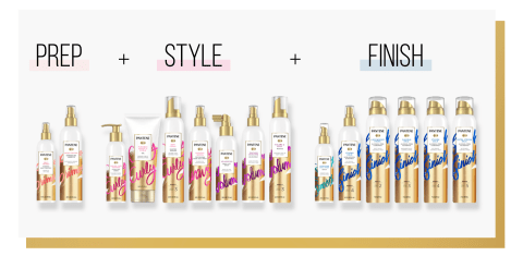 pantene styling collection style with strength prep style finish hair for soft shiny bouncy curls