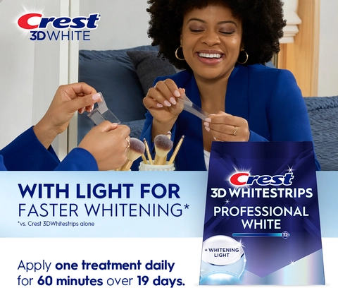 Crest 3DWhitestrips Professional Teeth Whitener with LED