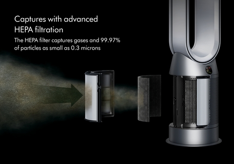 Dyson Pure Hot+Cool Purifying Heating Fan, HP4A Air Purifier