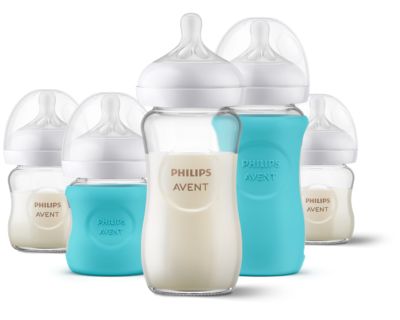 Philips Avent Natural Baby Bottle with Natural Response Nipple, Clear, 4oz,  1 pack, SCY900/01