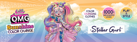 L.O.L. Surprise! OMG Sunshine Color Change - Stellar Gurl Fashion Doll with Color Change Hair