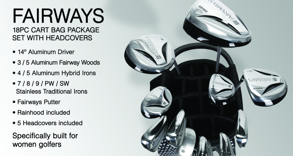 Nancy Lopez Golf, Fairways 11PC Stand Bag Package Set, Available in Three Colours