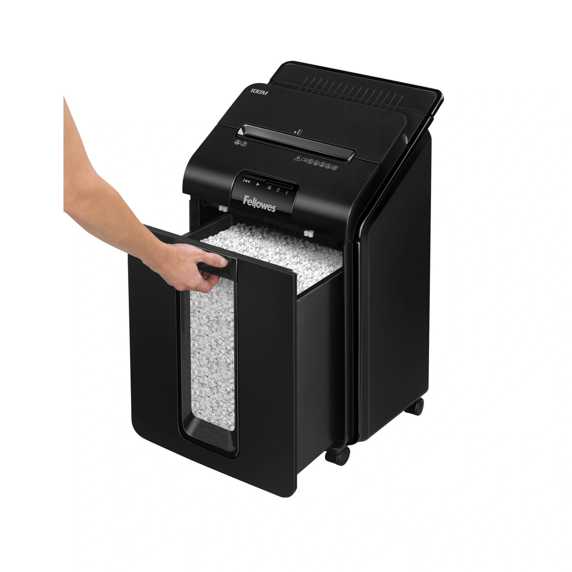 Fellowes AutoMax 100M 100-Sheet Auto-Feed Micro Shredder (4629001