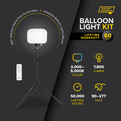 60W Balloon Light Kit