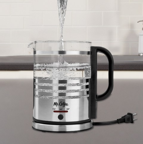 Jarden BVMC-FPK33-RB Mr Coffee Elec French Press Appl Plus Hot Water Kettle  