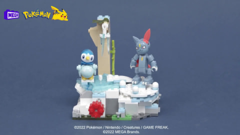 MEGA Pokemon Building Toy Kit Piplup and Sneasel's Snow Day (171