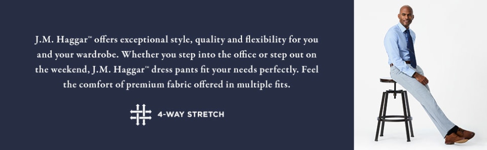 jm haggar slim fit pants