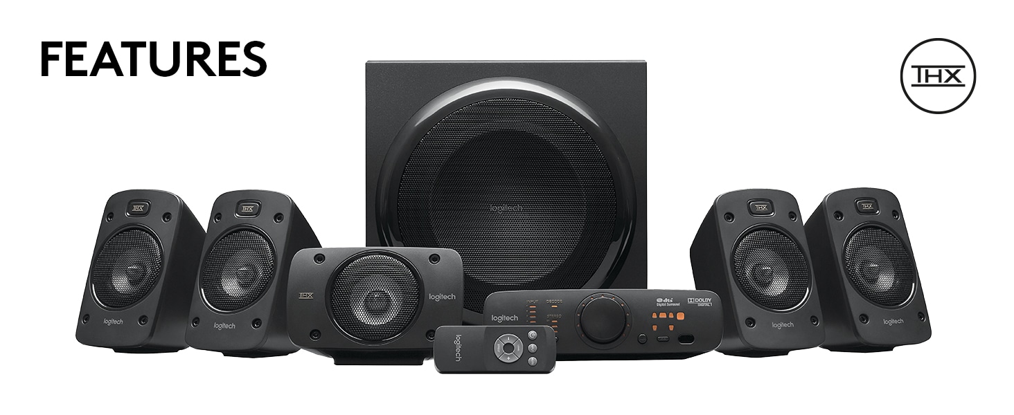 sammen tage maternal Logitech Z906 5.1 Channel Surround Sound Speaker System | Dell USA