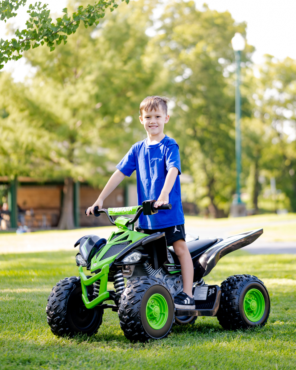 Yamaha Raptor Ride On Yamaha Raptor 12V ATV Ride-on, Ages 3+, Speeds Up to 5 MPH, Includes ...