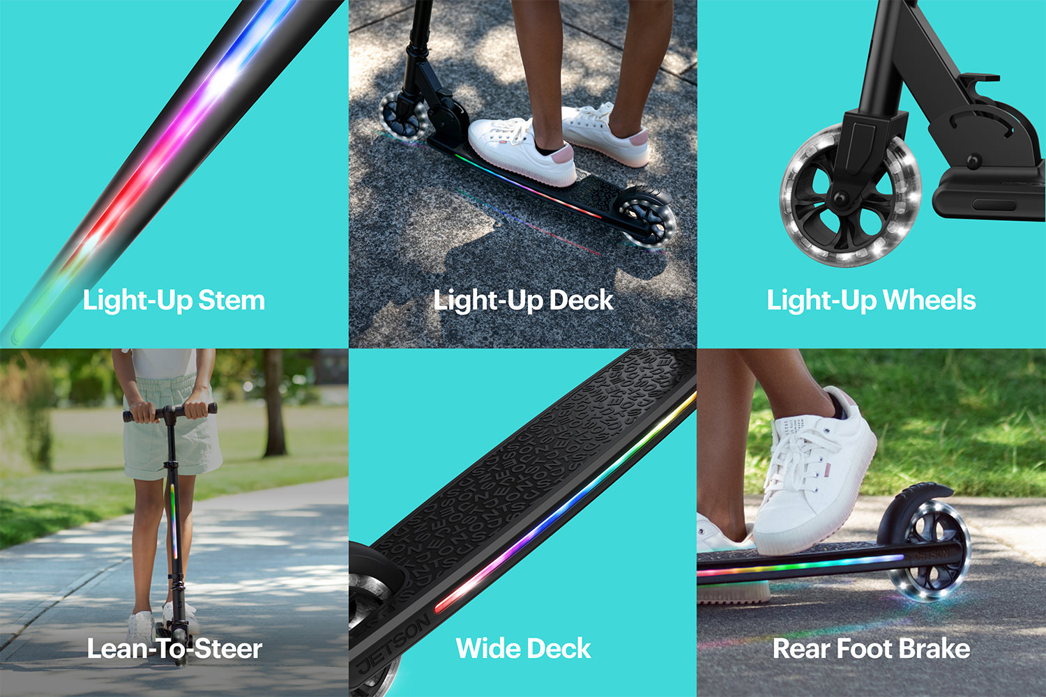 Jetson Mars Folding Kick Scooter, Lightweight Design Easy Folding