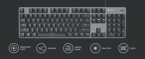 Logitech K845 Mechanical Illuminated Aluminum Gaming Keyboard