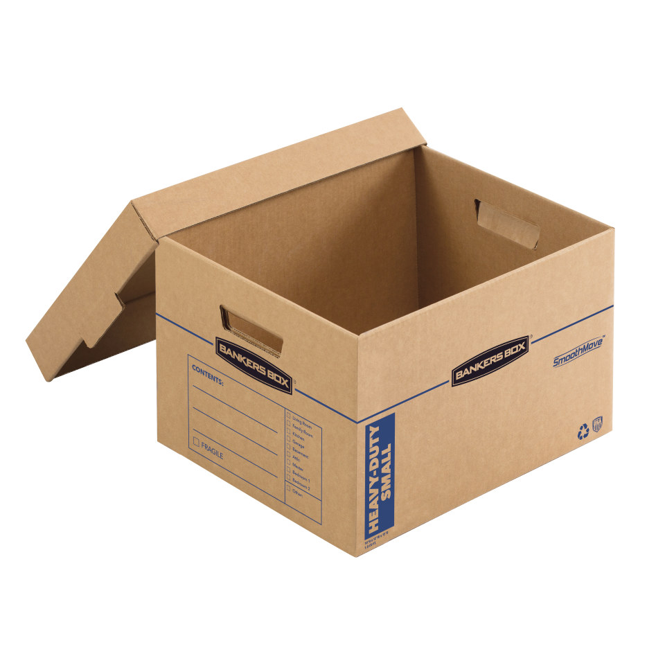 SmoothMove Kitchen Moving Kit Medium Half Slotted Bankers Box