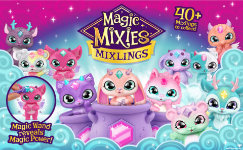 Magic Mixies Mixlings Tap & Reveal Cauldron 2 Pack, Magic Wand Reveals  Magic Power and Surprise Reveal on Cauldron, Colors and Styles May Vary,  Toys