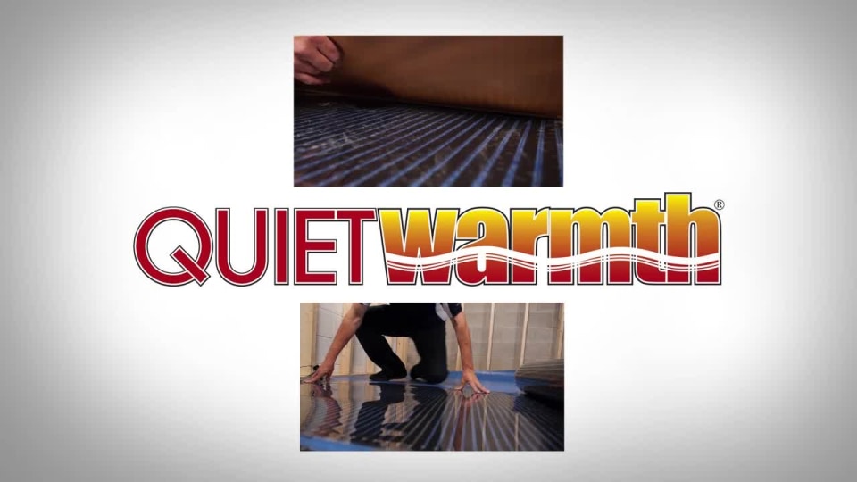 thumbnail video image 2 of QuietWarmth 3 x 5 120 Volt Electric Floating Floor Heating System, 2 of 18