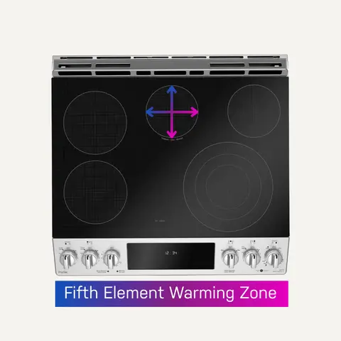 Profile 5.3 Cu. Ft. Smart Induction Range with True European