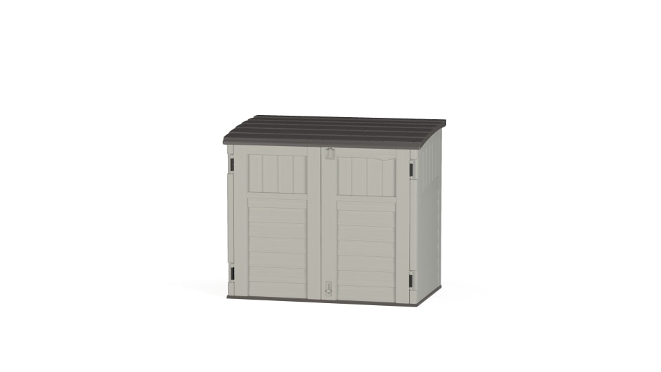 Suncast 34 cu. ft. Backyard Garden Tool Storage Shed, Vanilla