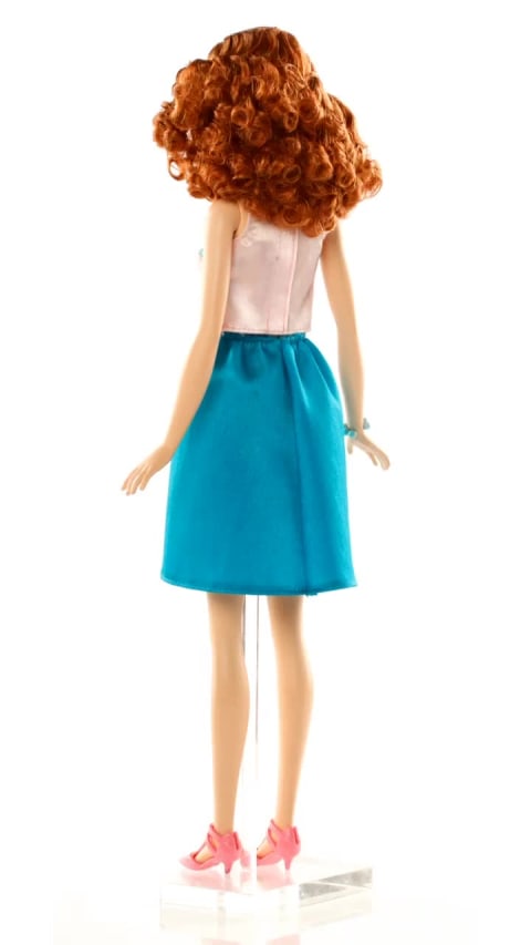 thumbnail video image 2 of Barbie Fashionistas Doll Terrific Teal, Tall Body, Redhead, 2 of 6