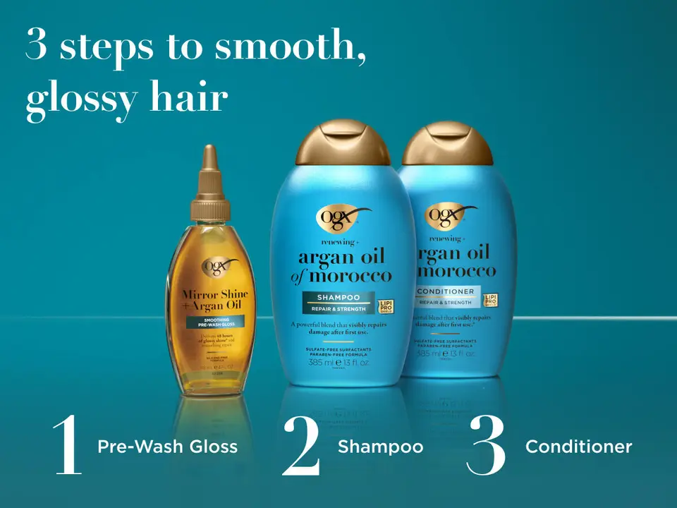 3 steps to smooth, glossy hair