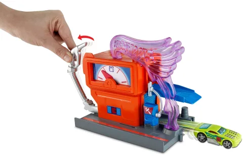 Hot Wheels City Downtown Super Fuel Stop Play Set with
