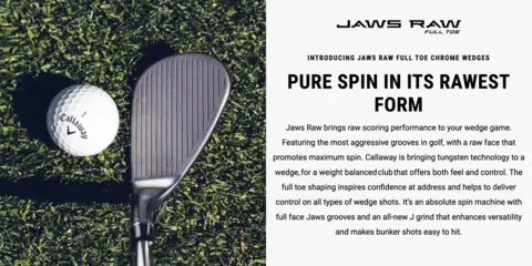 Jaws Raw Full Toe Chrome Wedges