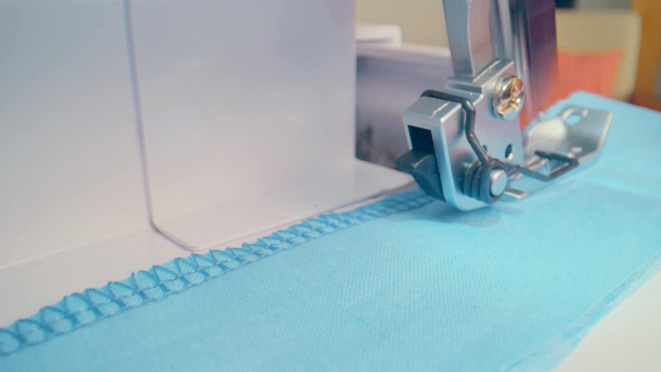 thumbnail video image 6 of Brother AIR1800 Air Serger with Jet Air Threading, 2/3/4 Thread, LED Lit Work Area, Plus Wide Table Extension and 4-Piece Thread Cones Starter Pack, 6 of 9