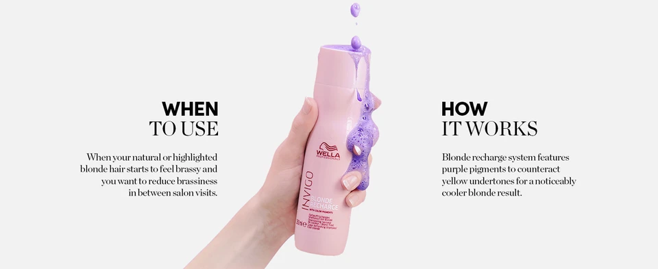 Use to reduce brassiness in between salon visits formula is gentle on hair and vegan
