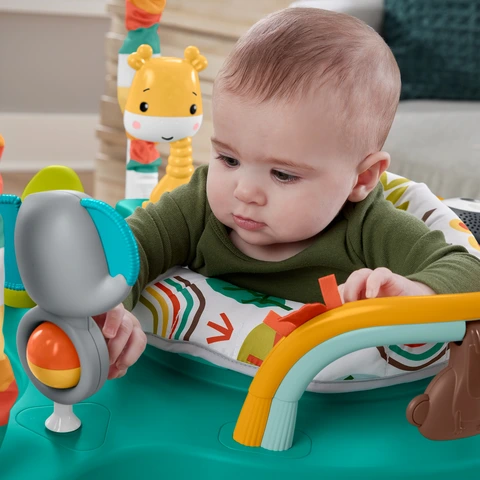 Fisher Price Infant Bouncer Whimsical Forest Jumperoo Standing Play Activity Center with Music and Lights Walmart