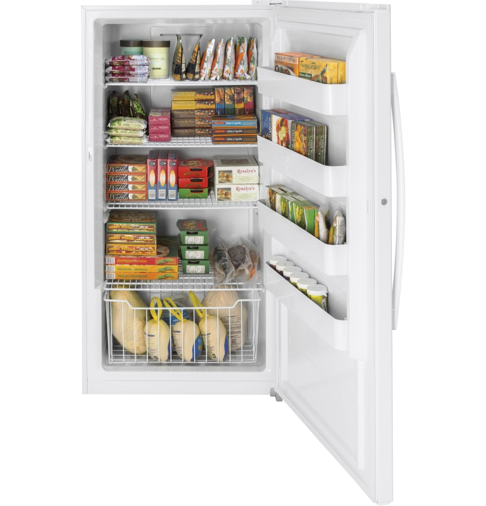 GE - FUF17SMRWW - GE® 17.3 Cu. Ft. Frost-Free Garage Ready Upright