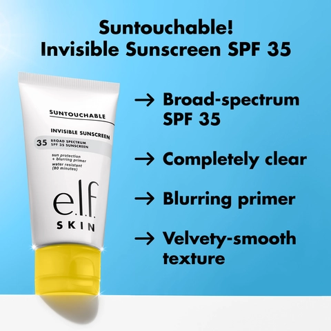 Education on the Suntouchable Invisible Sunscreen SPF 35