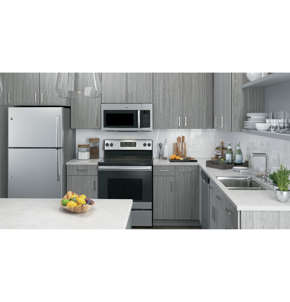 GE® 1.6 Cu. Ft. Stainless Steel Over The Range Microwave, Wiley's Interior  Furnishings & Design