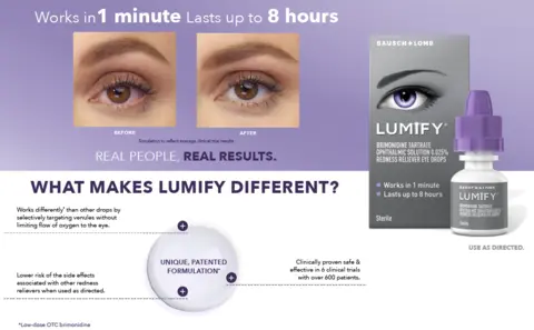 NWT Lumify eyedrops store bundle