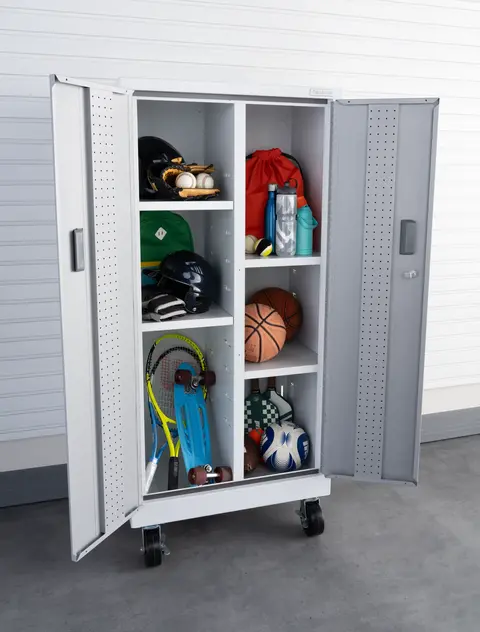 Gladiator Premier Pre-Assembled Tall GearLocker - Red Tread
